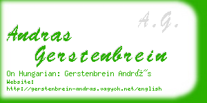 andras gerstenbrein business card